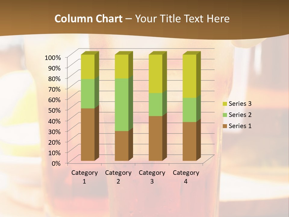 A Table Topped With Glasses Filled With Drinks PowerPoint Template