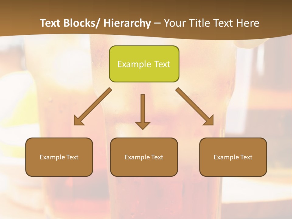 A Table Topped With Glasses Filled With Drinks PowerPoint Template