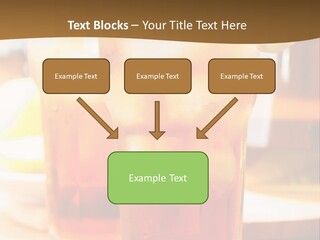 A Table Topped With Glasses Filled With Drinks PowerPoint Template