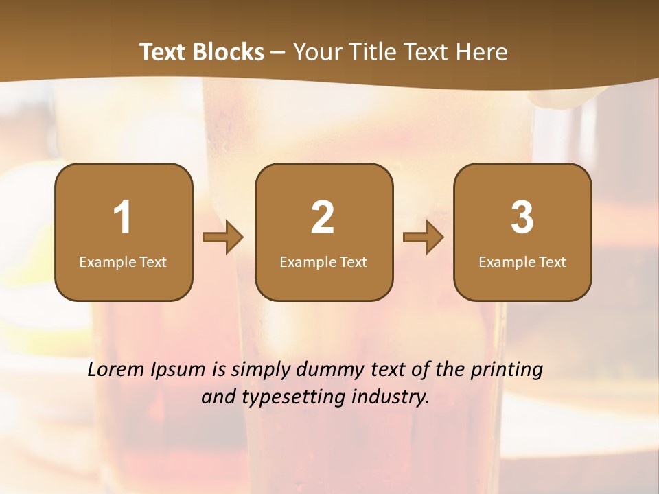 A Table Topped With Glasses Filled With Drinks PowerPoint Template