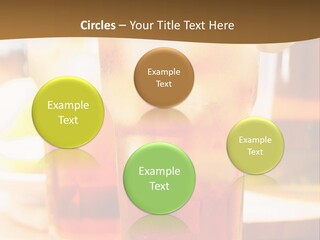 A Table Topped With Glasses Filled With Drinks PowerPoint Template