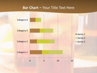 A Table Topped With Glasses Filled With Drinks PowerPoint Template