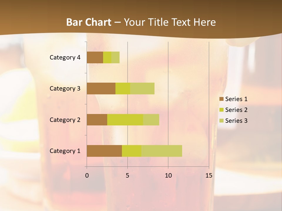 A Table Topped With Glasses Filled With Drinks PowerPoint Template