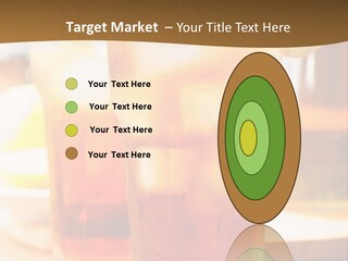 A Table Topped With Glasses Filled With Drinks PowerPoint Template