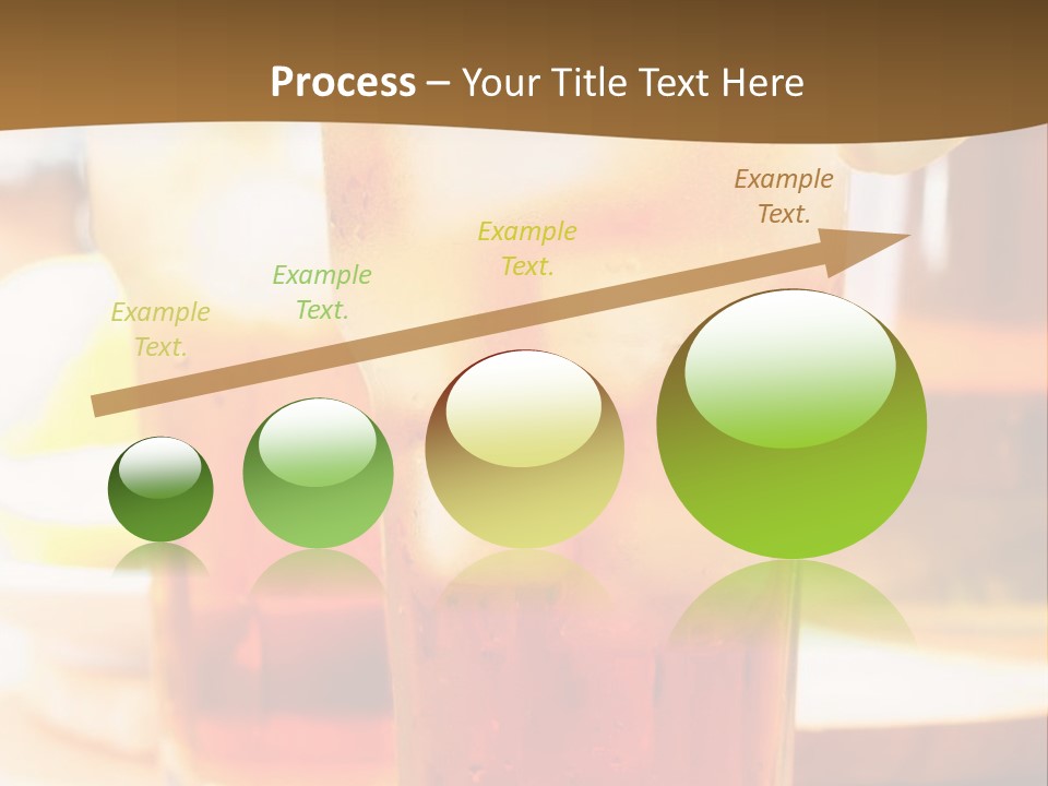 A Table Topped With Glasses Filled With Drinks PowerPoint Template