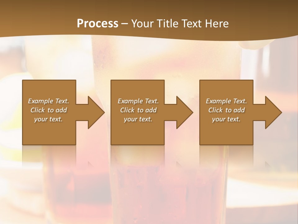 A Table Topped With Glasses Filled With Drinks PowerPoint Template
