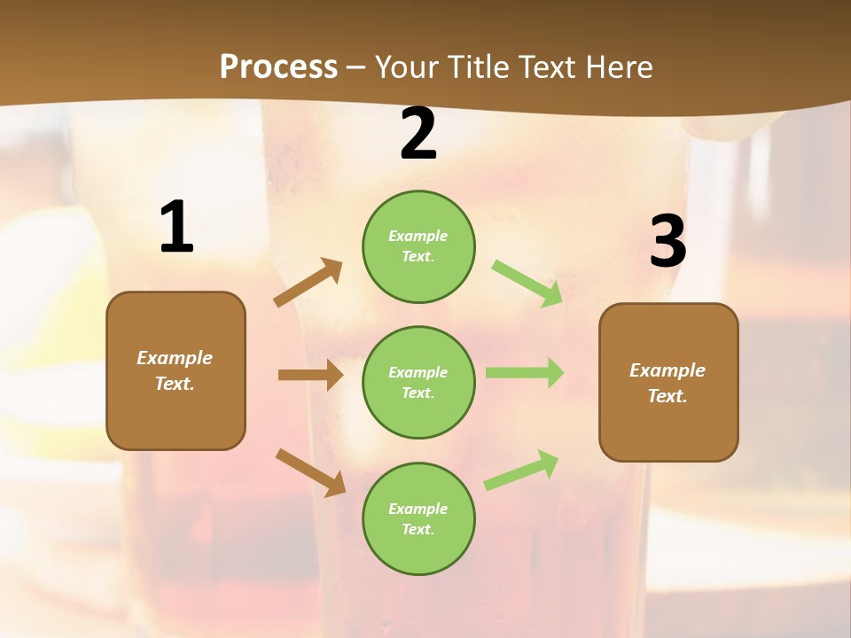 A Table Topped With Glasses Filled With Drinks PowerPoint Template
