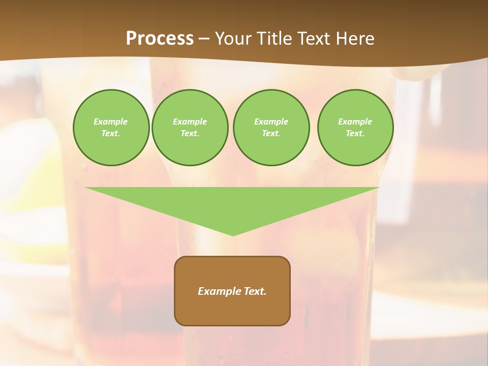 A Table Topped With Glasses Filled With Drinks PowerPoint Template