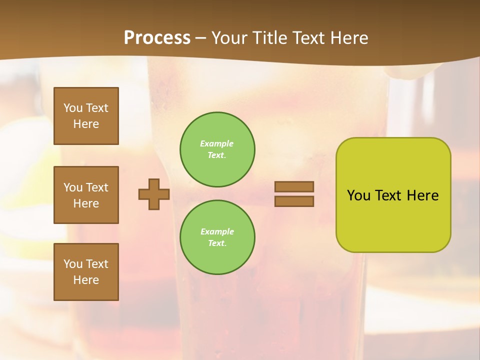 A Table Topped With Glasses Filled With Drinks PowerPoint Template