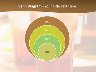A Table Topped With Glasses Filled With Drinks PowerPoint Template
