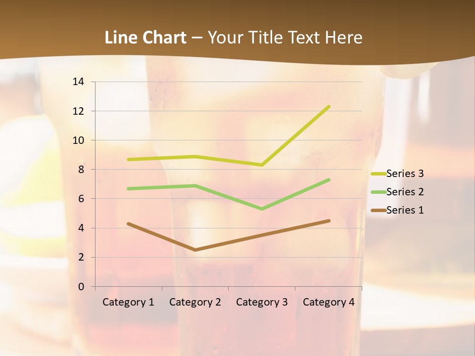 A Table Topped With Glasses Filled With Drinks PowerPoint Template