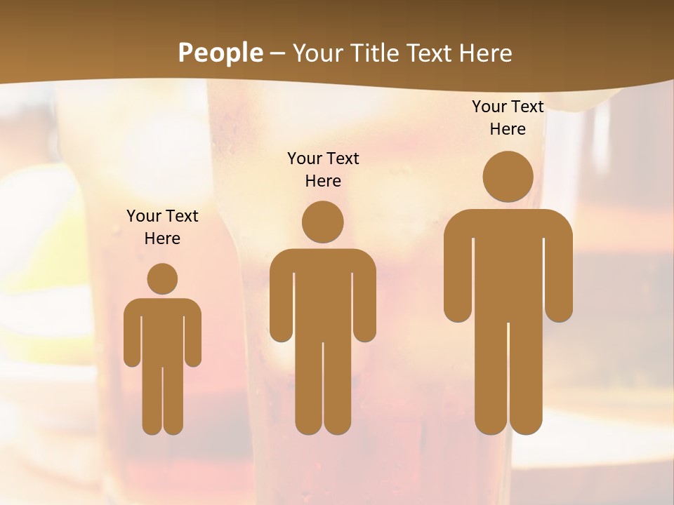 A Table Topped With Glasses Filled With Drinks PowerPoint Template