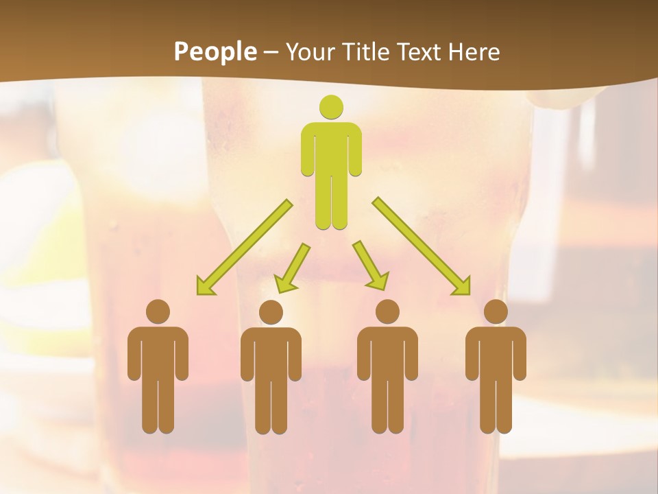 A Table Topped With Glasses Filled With Drinks PowerPoint Template