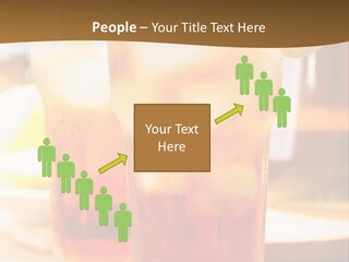 A Table Topped With Glasses Filled With Drinks PowerPoint Template