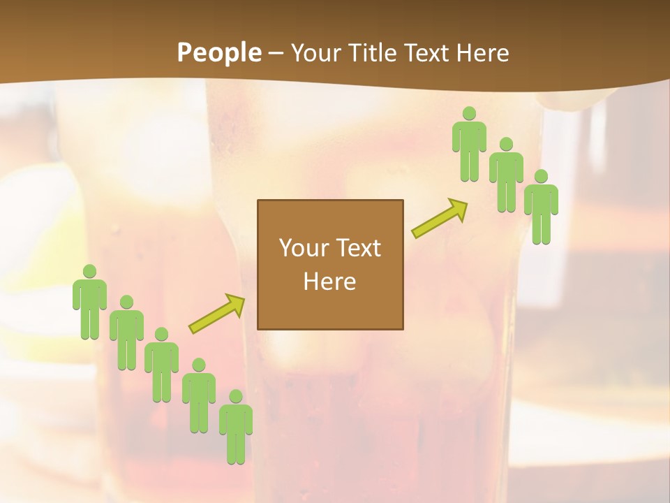 A Table Topped With Glasses Filled With Drinks PowerPoint Template
