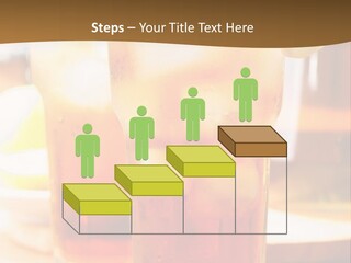 A Table Topped With Glasses Filled With Drinks PowerPoint Template