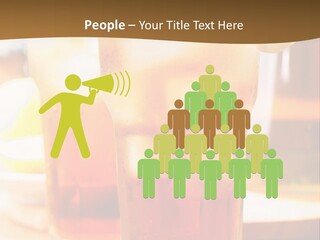 A Table Topped With Glasses Filled With Drinks PowerPoint Template