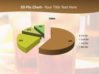A Table Topped With Glasses Filled With Drinks PowerPoint Template