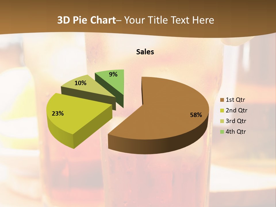 A Table Topped With Glasses Filled With Drinks PowerPoint Template