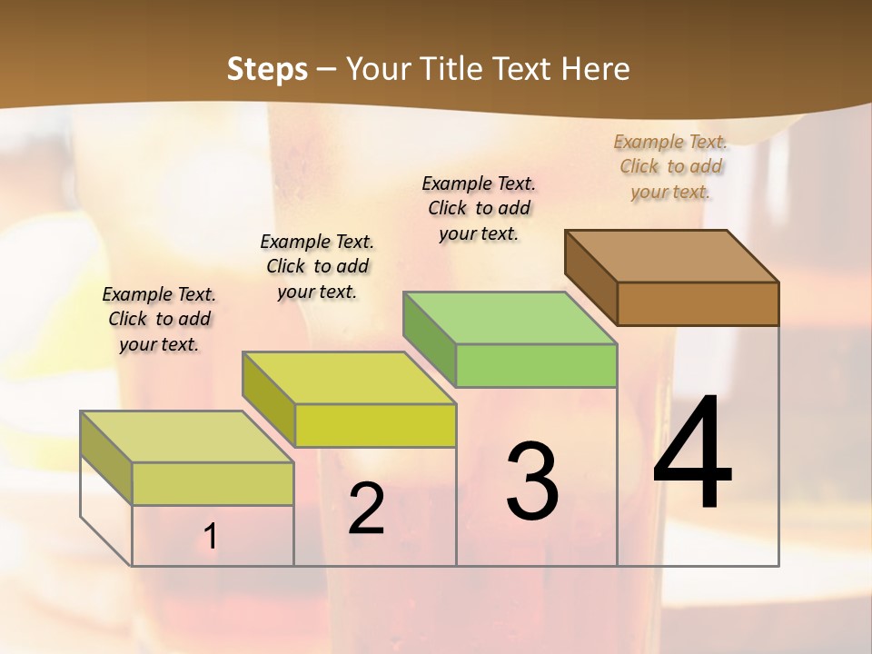 A Table Topped With Glasses Filled With Drinks PowerPoint Template