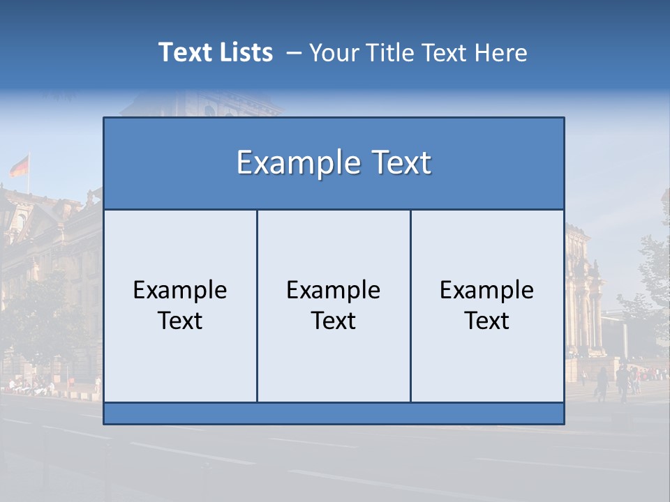 A Large Building With A Flag On Top Of It PowerPoint Template