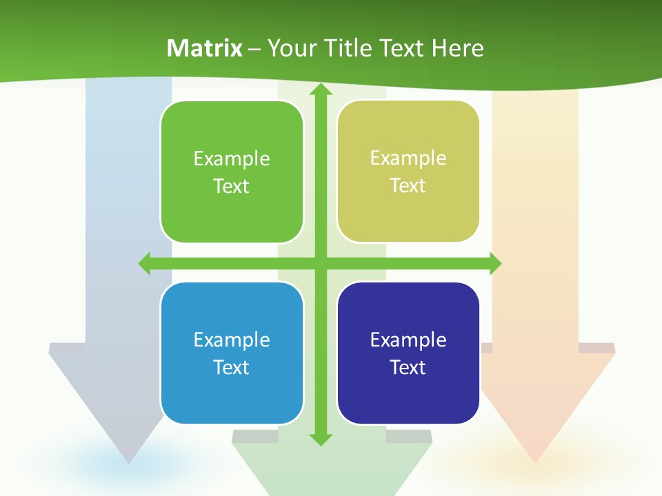 Three Arrows Pointing In Different Directions On A White Background PowerPoint Template