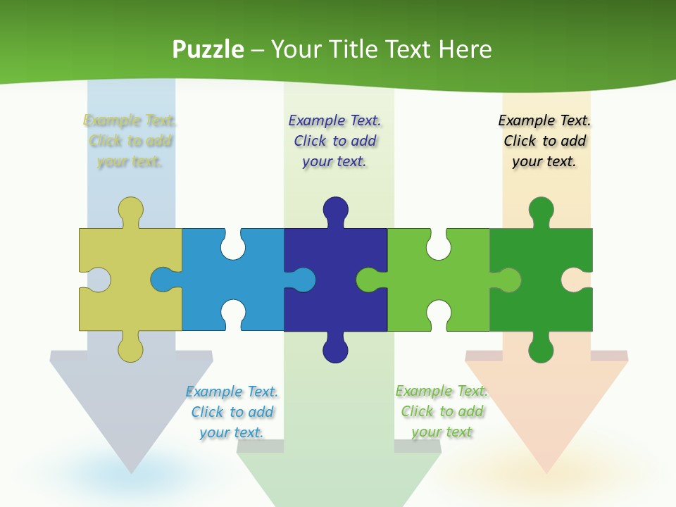 Three Arrows Pointing In Different Directions On A White Background PowerPoint Template