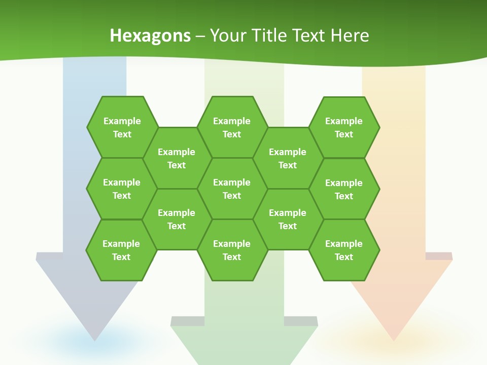 Three Arrows Pointing In Different Directions On A White Background PowerPoint Template