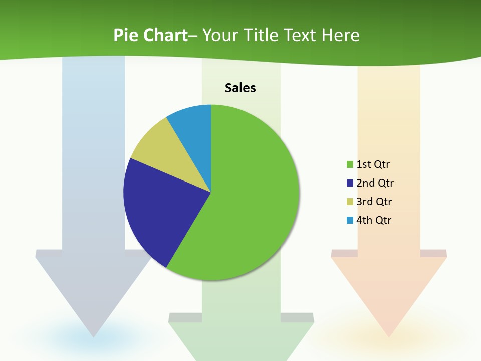 Three Arrows Pointing In Different Directions On A White Background PowerPoint Template