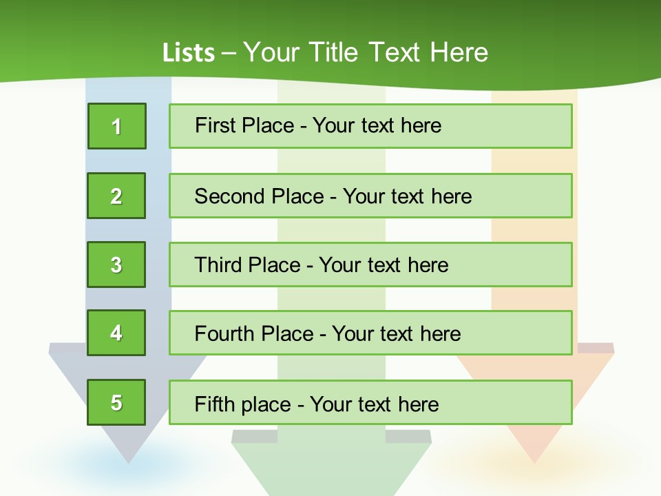 Three Arrows Pointing In Different Directions On A White Background PowerPoint Template