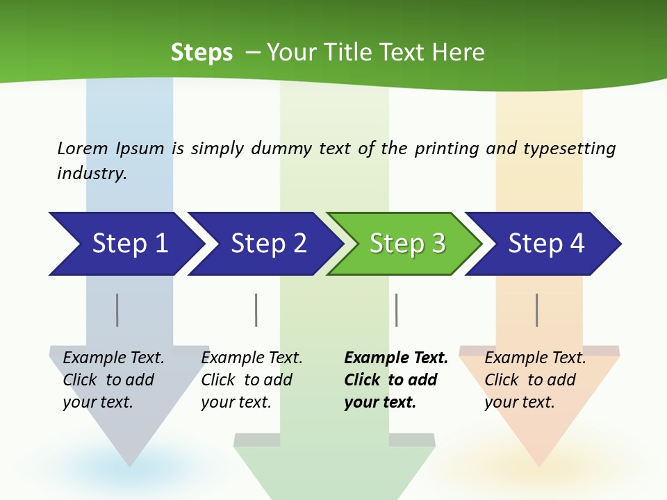 Three Arrows Pointing In Different Directions On A White Background PowerPoint Template