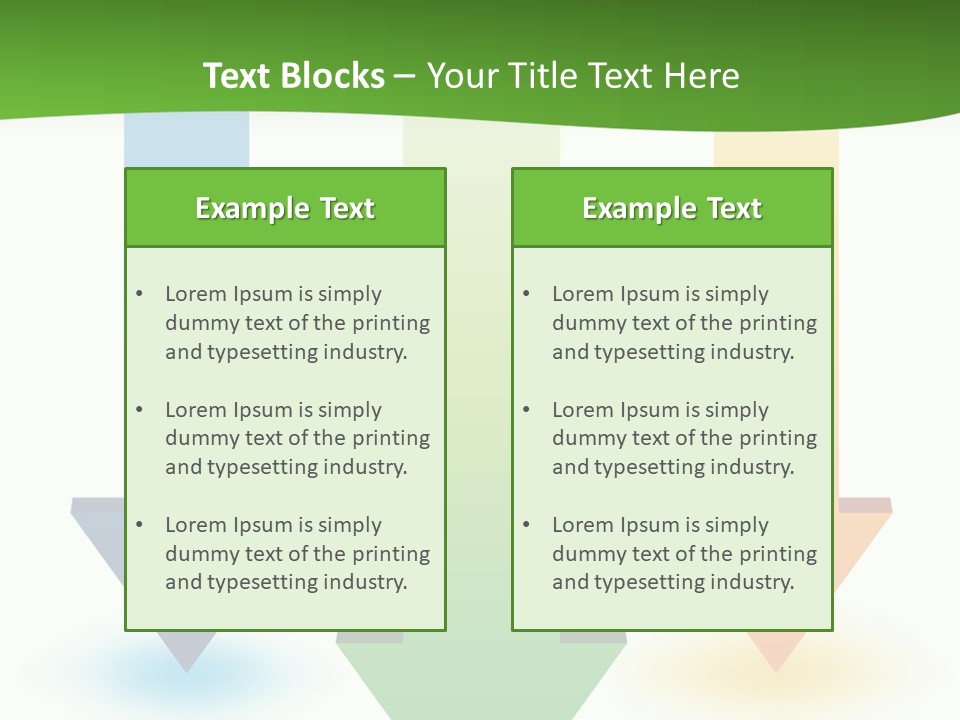 Three Arrows Pointing In Different Directions On A White Background PowerPoint Template