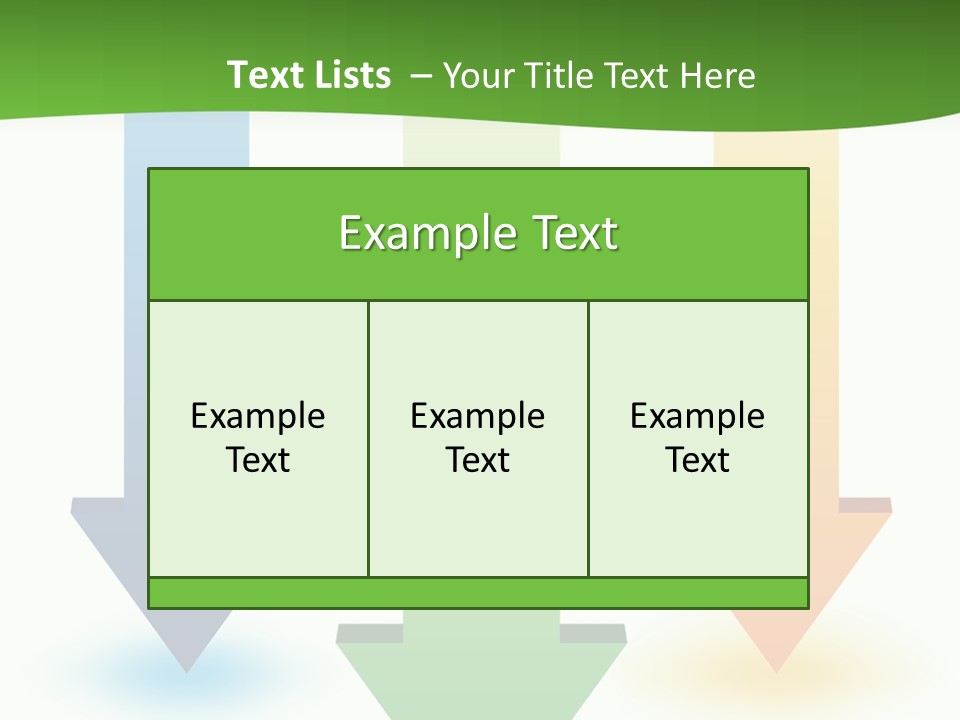 Three Arrows Pointing In Different Directions On A White Background PowerPoint Template
