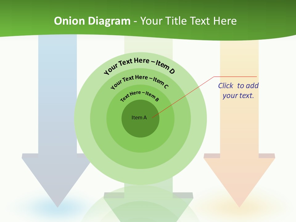 Three Arrows Pointing In Different Directions On A White Background PowerPoint Template