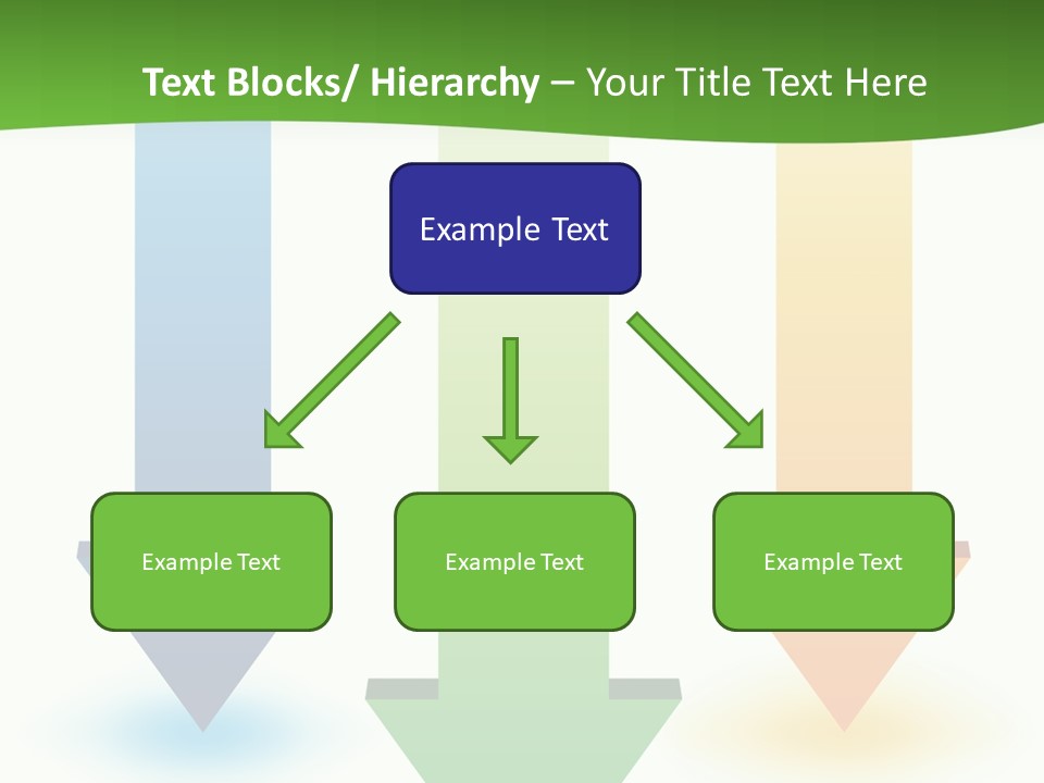 Three Arrows Pointing In Different Directions On A White Background PowerPoint Template