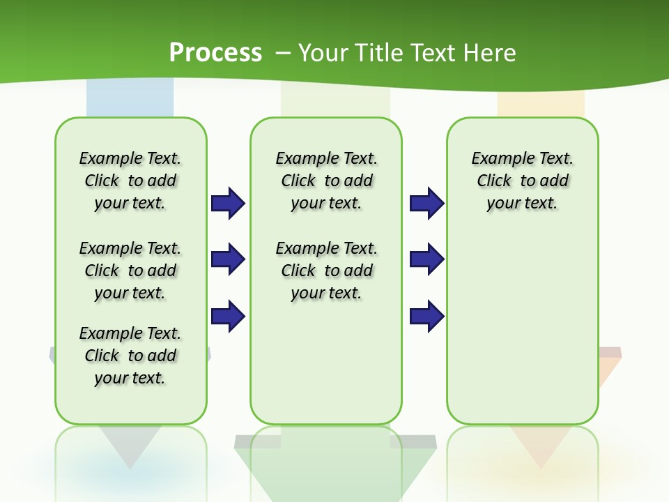 Three Arrows Pointing In Different Directions On A White Background PowerPoint Template