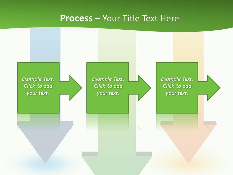 Three Arrows Pointing In Different Directions On A White Background PowerPoint Template