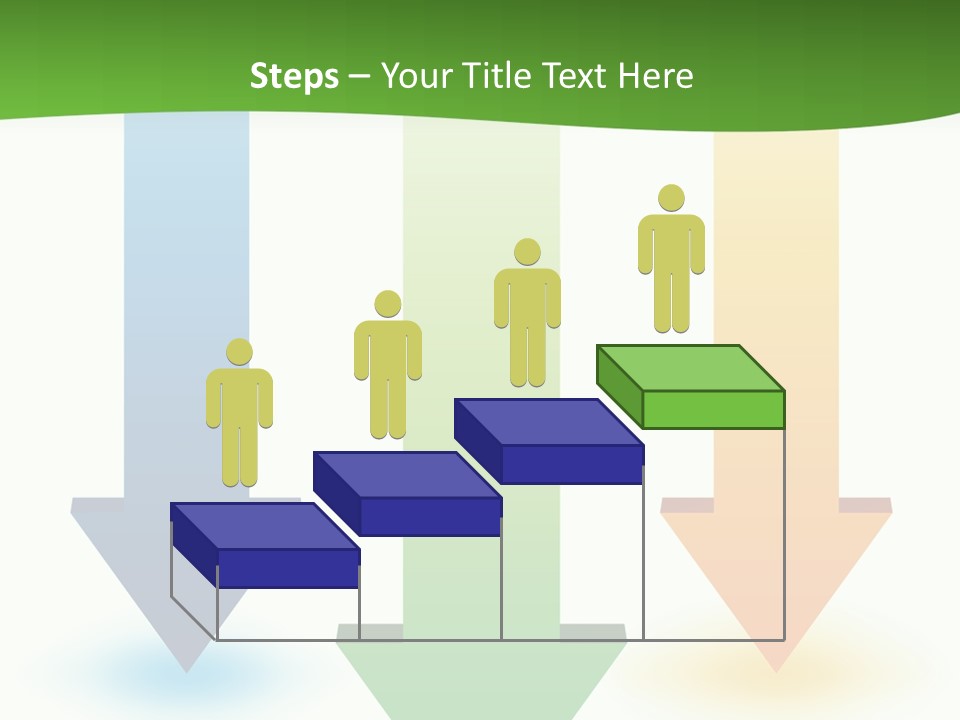 Three Arrows Pointing In Different Directions On A White Background PowerPoint Template