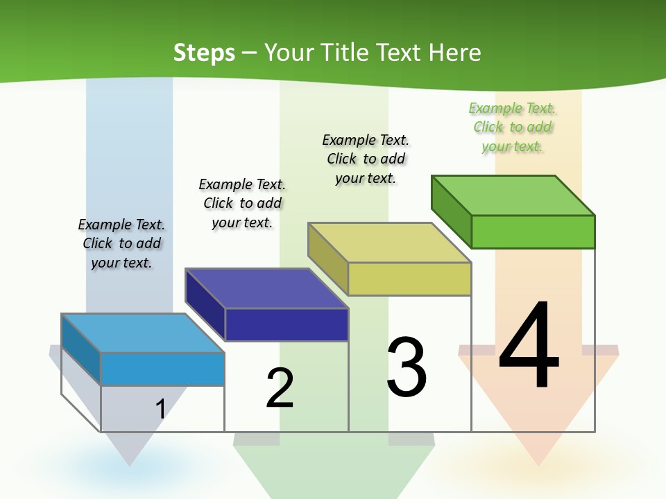 Three Arrows Pointing In Different Directions On A White Background PowerPoint Template