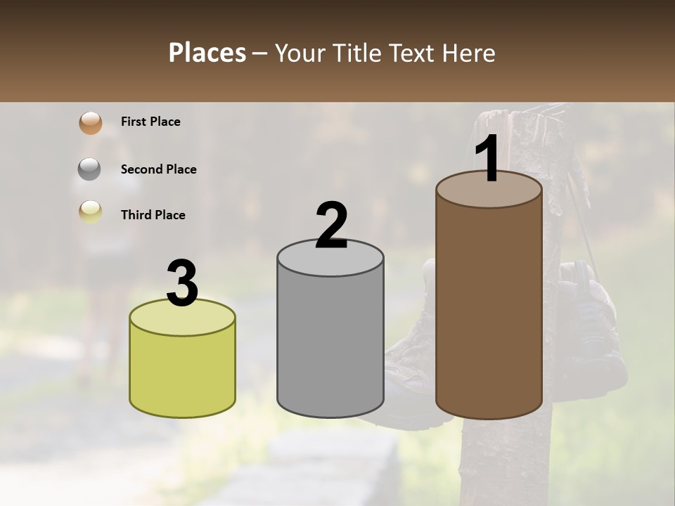 A Pair Of Shoes Hanging From A Tree Trunk PowerPoint Template