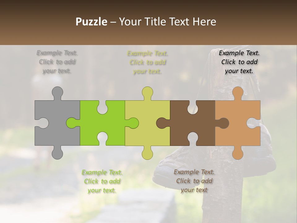 A Pair Of Shoes Hanging From A Tree Trunk PowerPoint Template