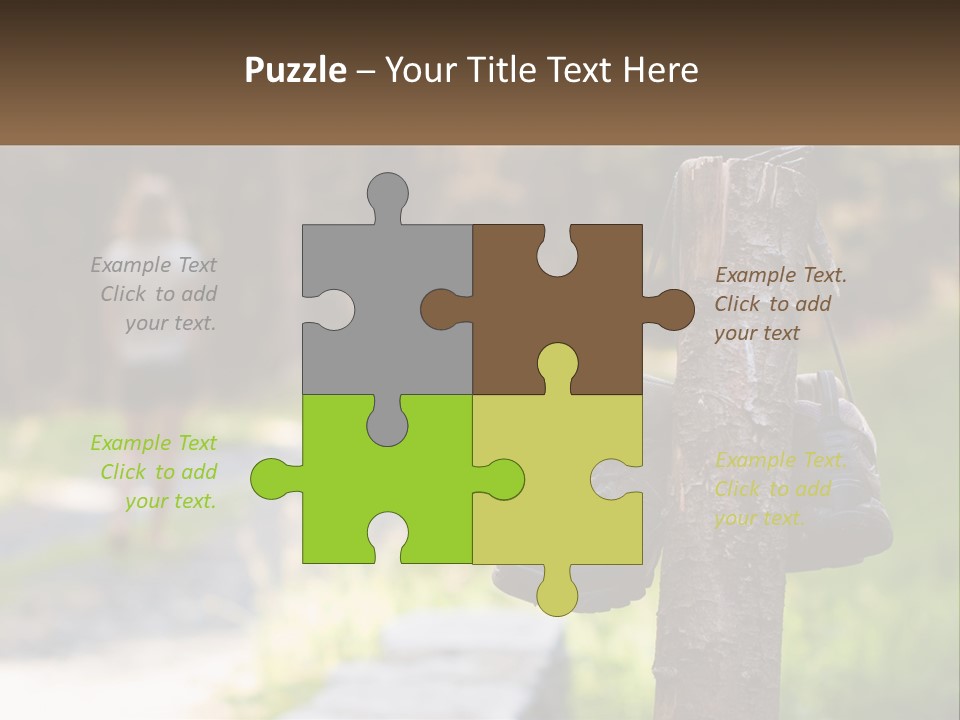 A Pair Of Shoes Hanging From A Tree Trunk PowerPoint Template