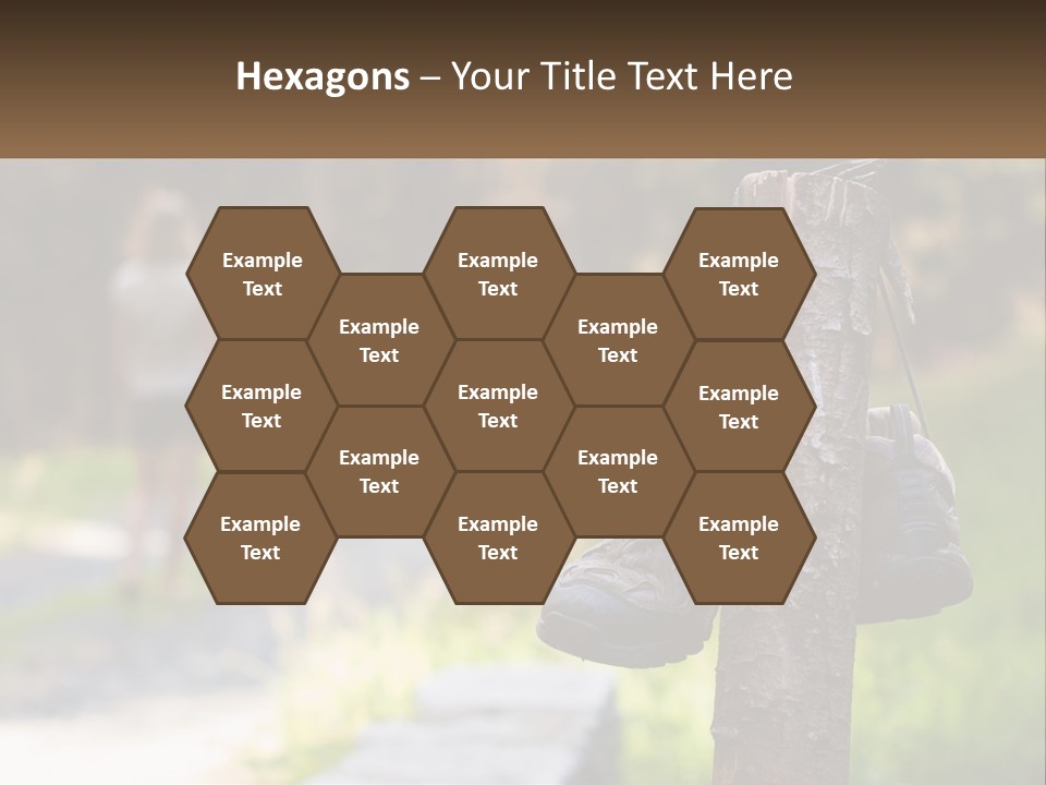 A Pair Of Shoes Hanging From A Tree Trunk PowerPoint Template