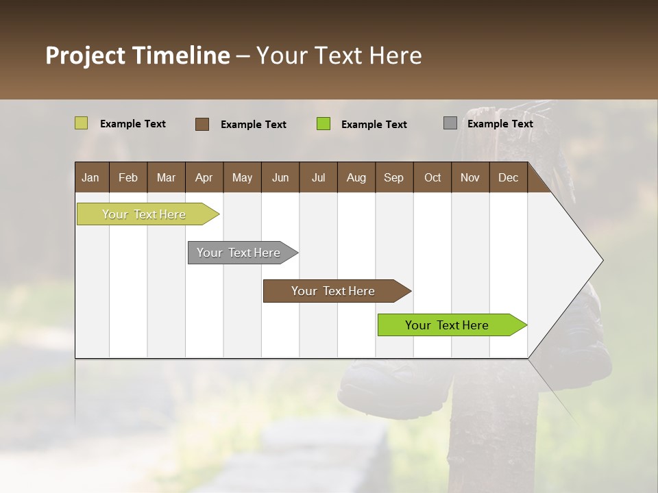 A Pair Of Shoes Hanging From A Tree Trunk PowerPoint Template