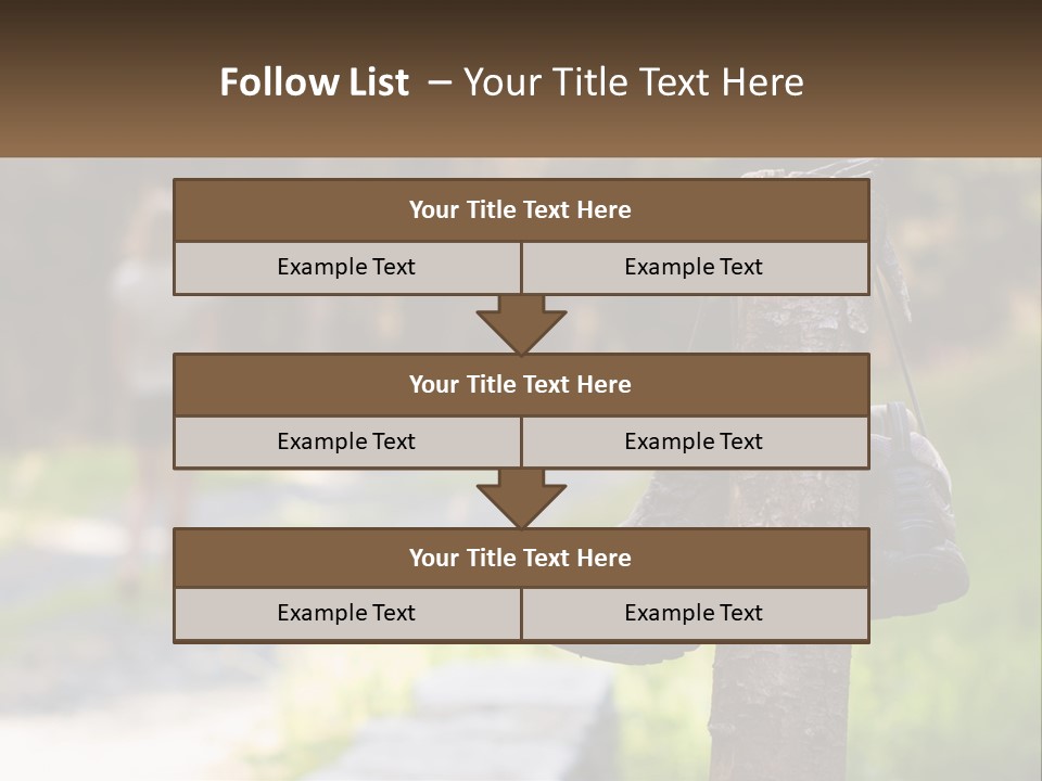 A Pair Of Shoes Hanging From A Tree Trunk PowerPoint Template