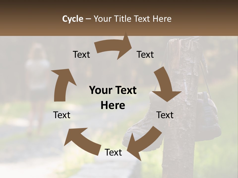 A Pair Of Shoes Hanging From A Tree Trunk PowerPoint Template