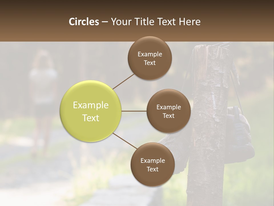 A Pair Of Shoes Hanging From A Tree Trunk PowerPoint Template