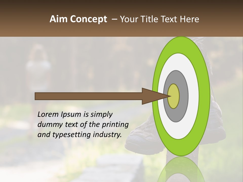 A Pair Of Shoes Hanging From A Tree Trunk PowerPoint Template