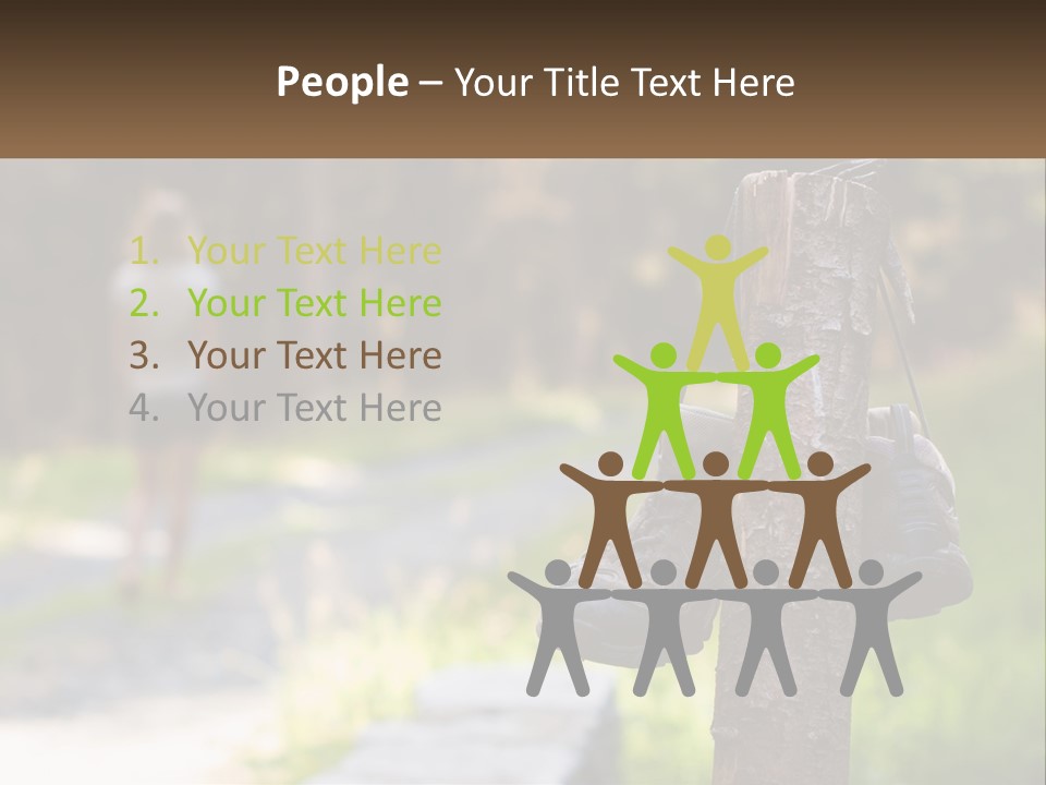 A Pair Of Shoes Hanging From A Tree Trunk PowerPoint Template