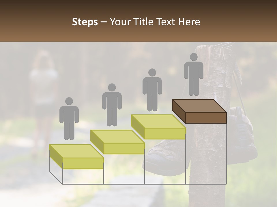 A Pair Of Shoes Hanging From A Tree Trunk PowerPoint Template